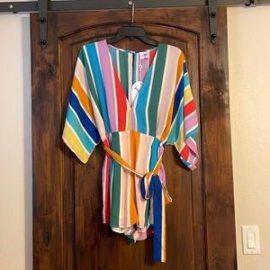NWT Buddy Love Striped romper.
